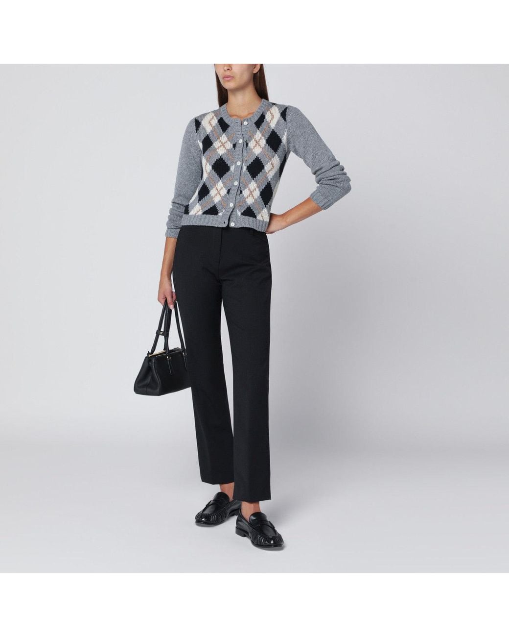 Thelatest Blue Black Wool-blend Trousers