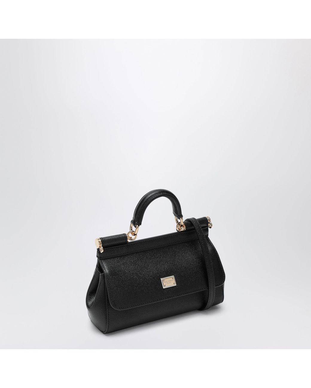 Dolce & Gabbana Black Small Sicily Handbag