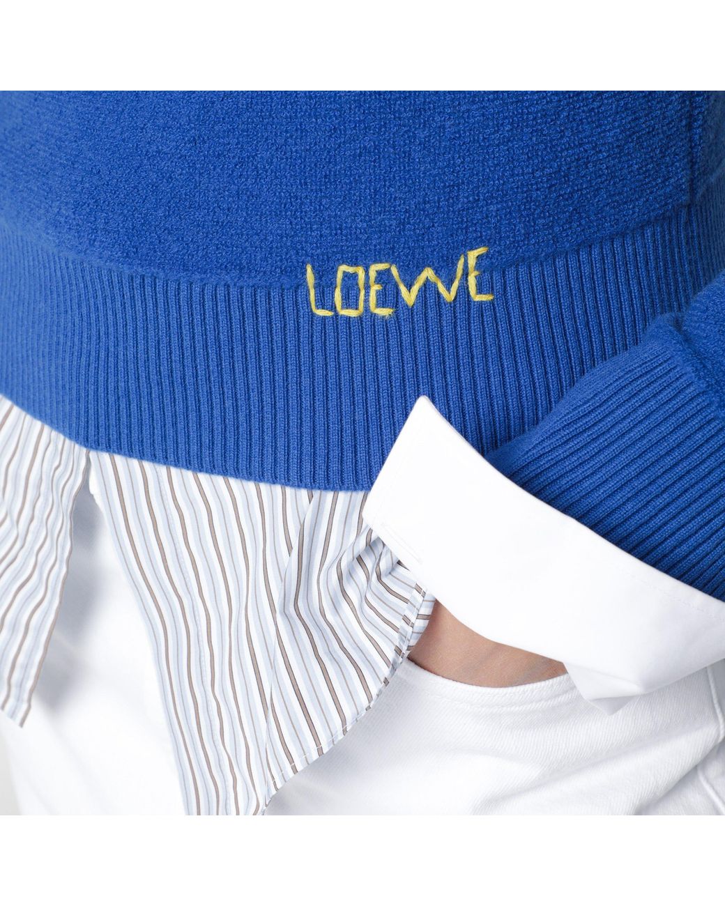 Loewe Blue Wool Sweater