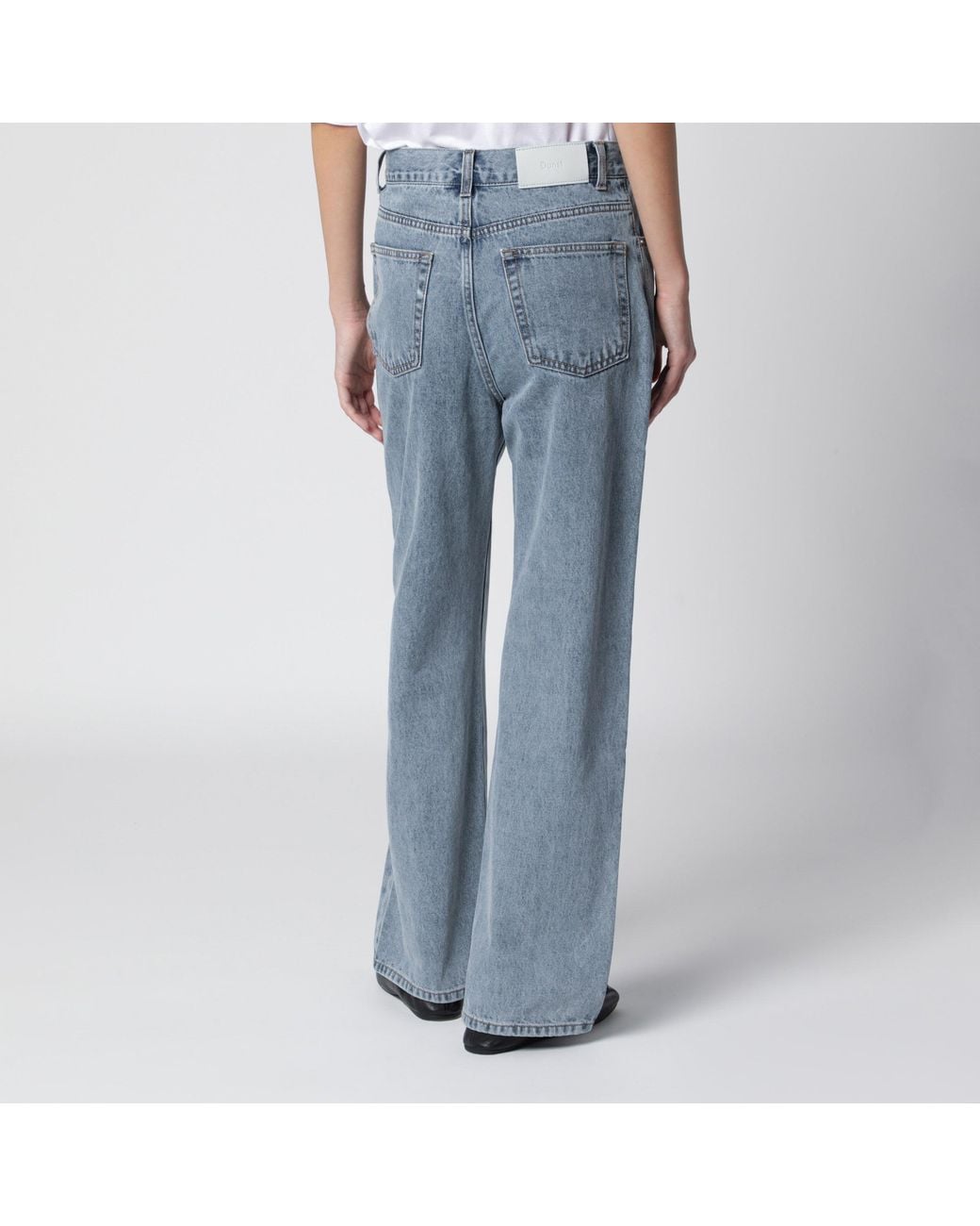 DUNST Blue Essential Cotton Straight-Leg Jeans