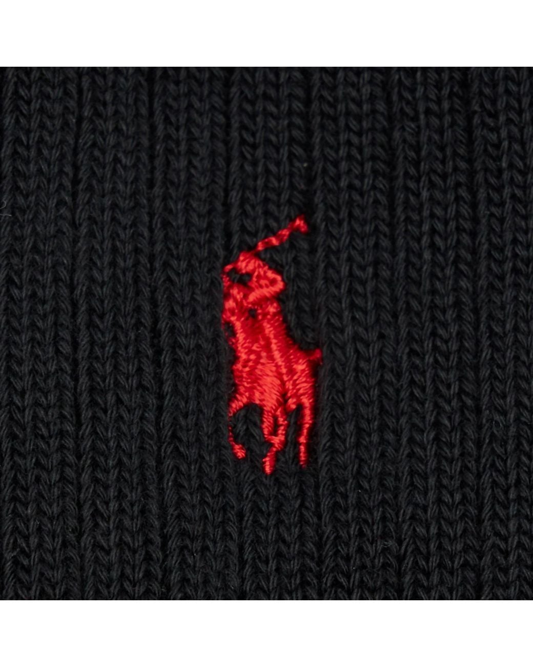 Polo Ralph Lauren Red Cotton-Blend Logo Socks for men