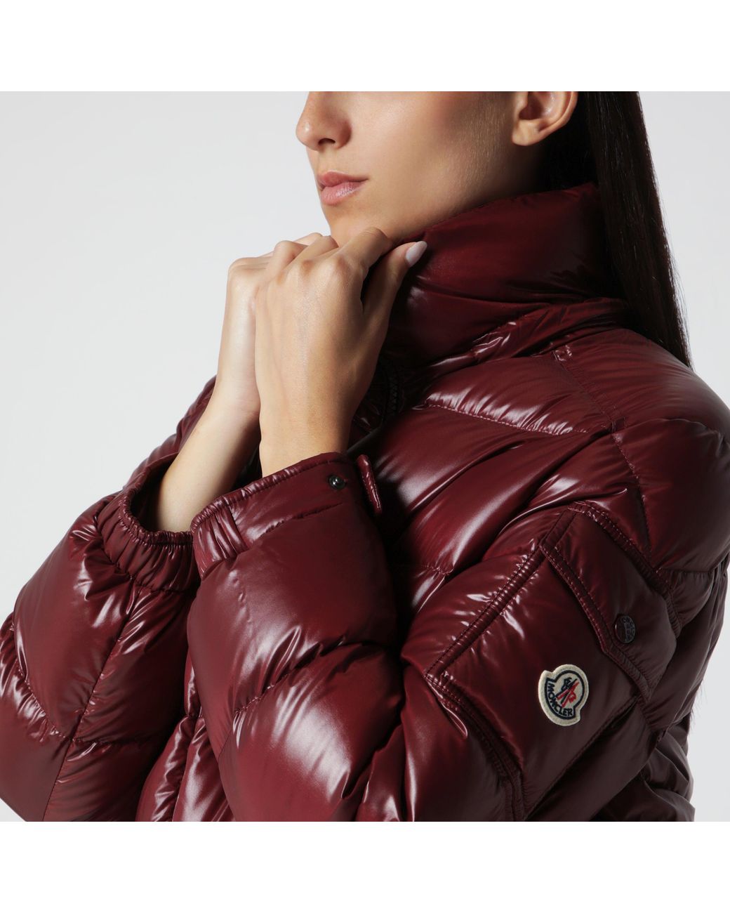 Moncler Red Dark Maire Down Jacket