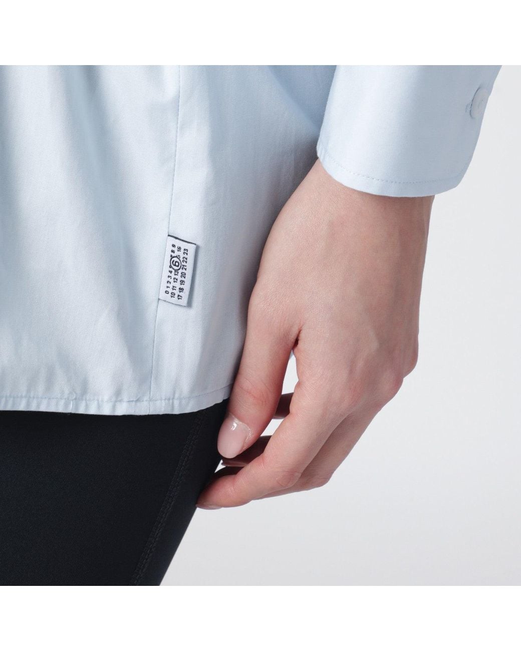 MM6 by Maison Margiela White Cotton Shirt With Gloves