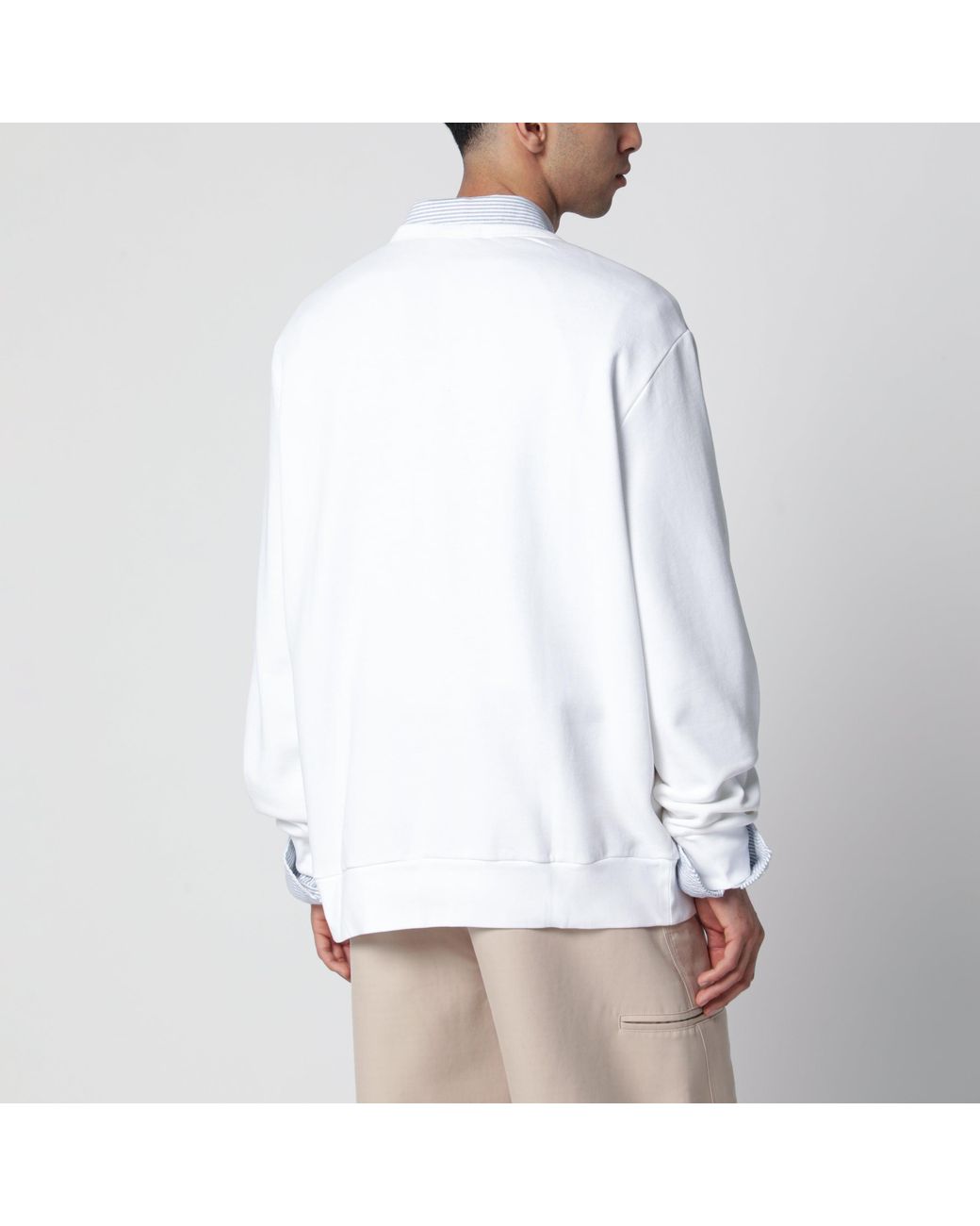 Polo Ralph Lauren White Sweatshirt With Logo Embroidery for men