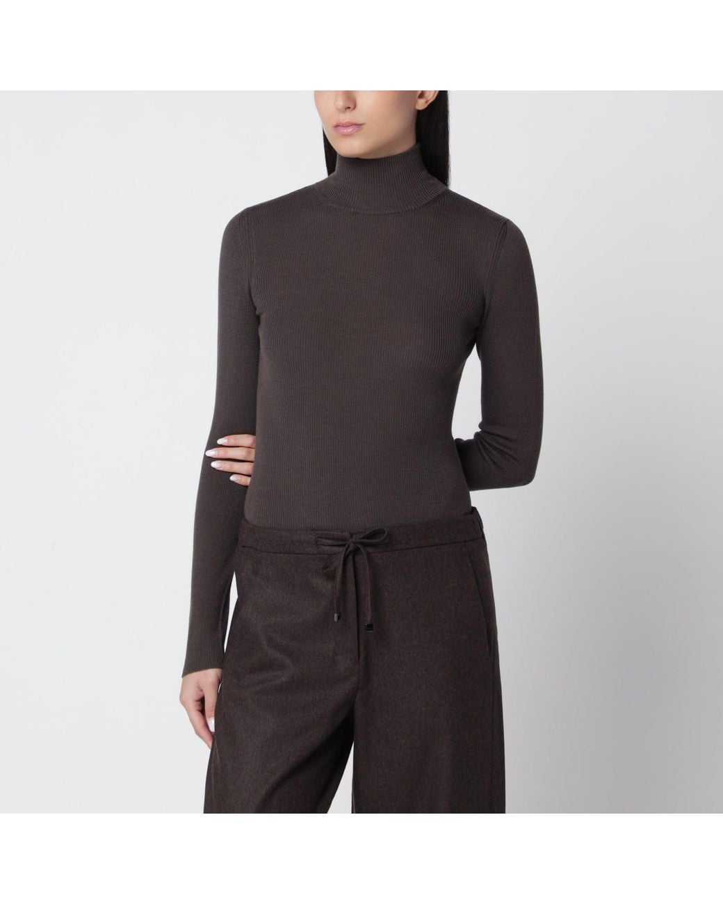 Max Mara Black Turtleneck Sweater