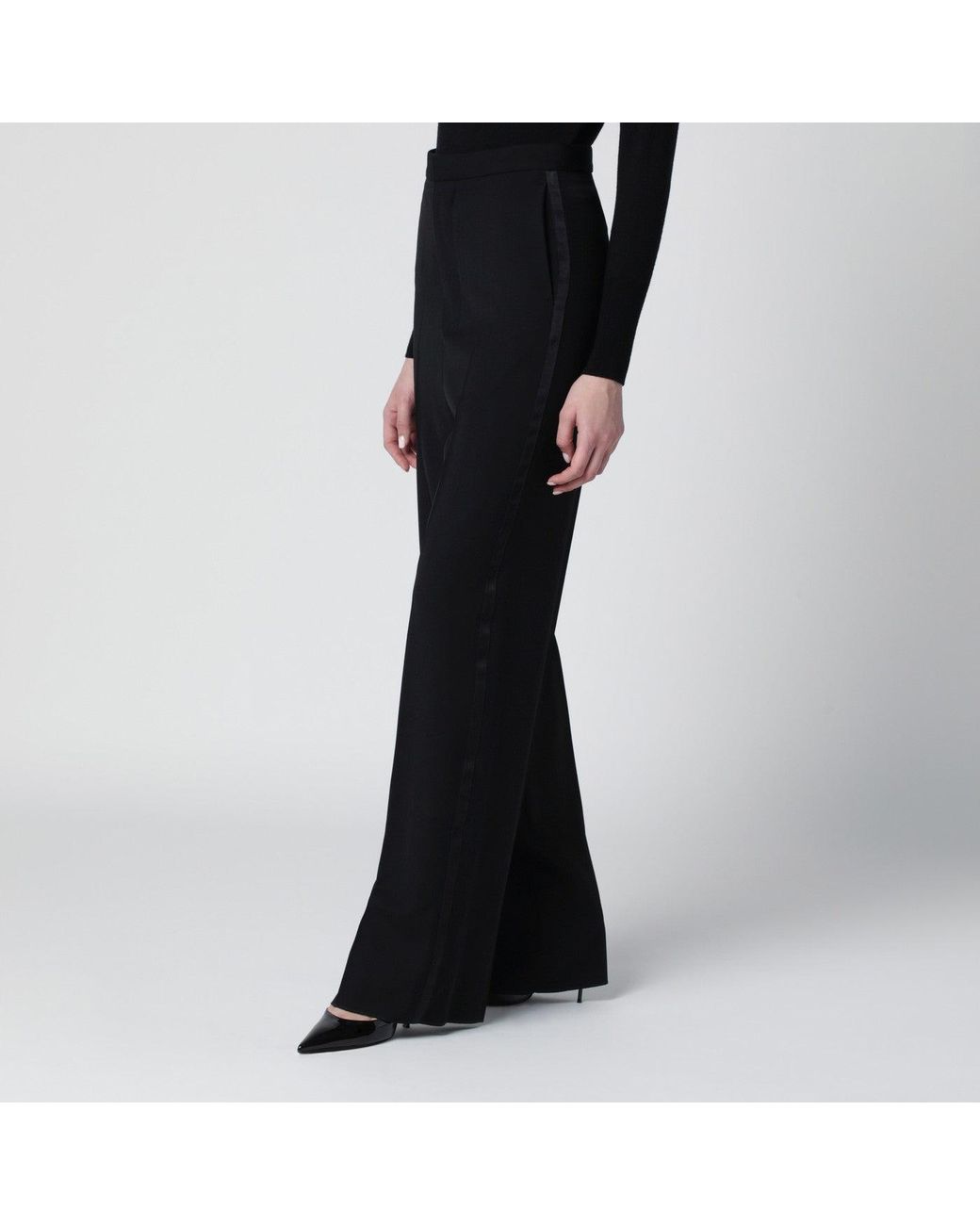 Balenciaga Black Wool Trousers