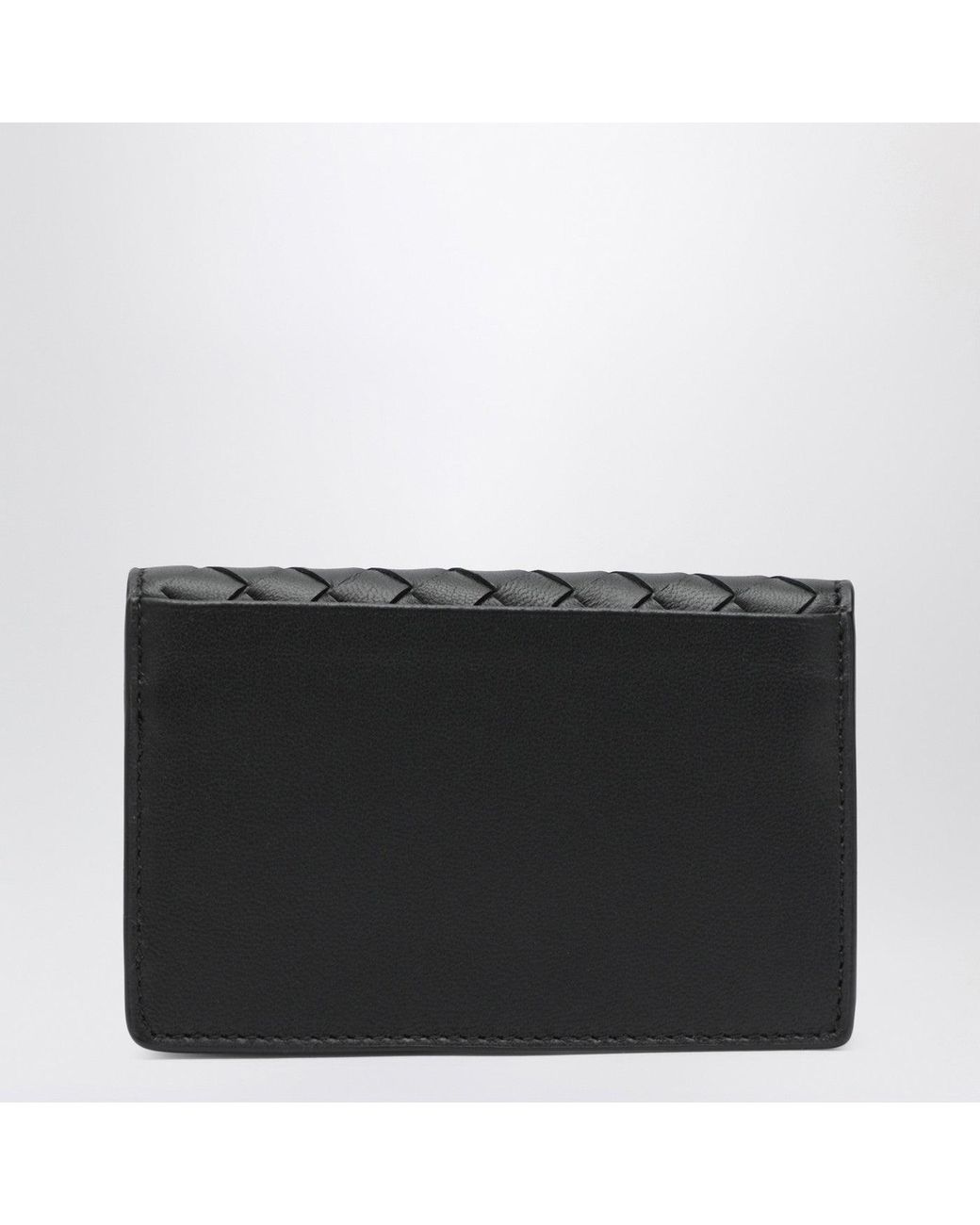 Bottega Veneta Black Small Intrecciato Continental Wallet