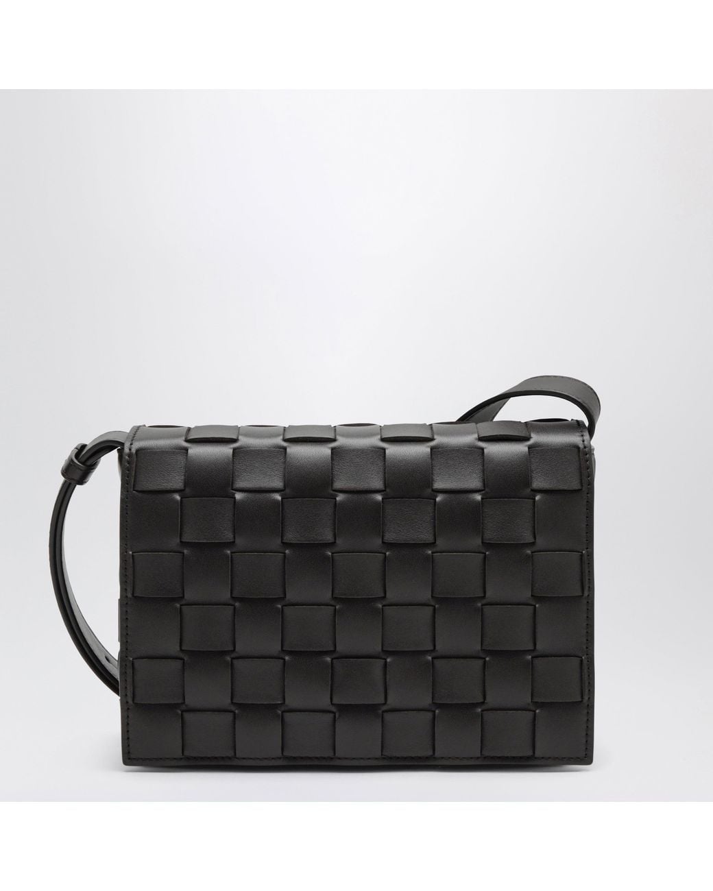 Bottega Veneta Black Orto Messenger Bag for men