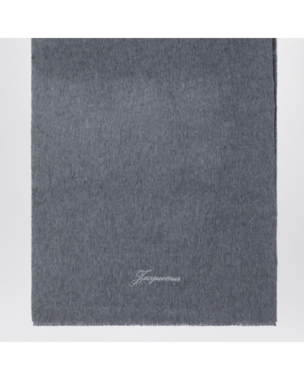 Jacquemus Gray Dark Wool And Cashmere Tailleur Scarf