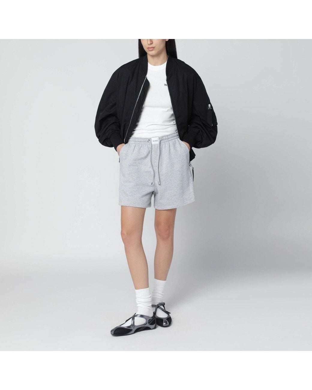 The Attico Blue Cotton Shorts