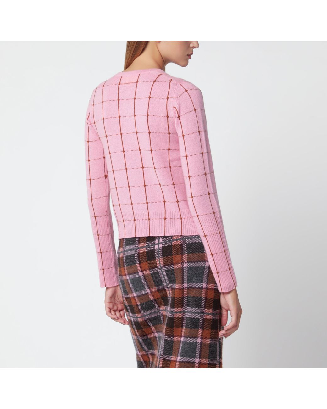 Guest In Residence Pink Jane Checker Light/ Cardigan