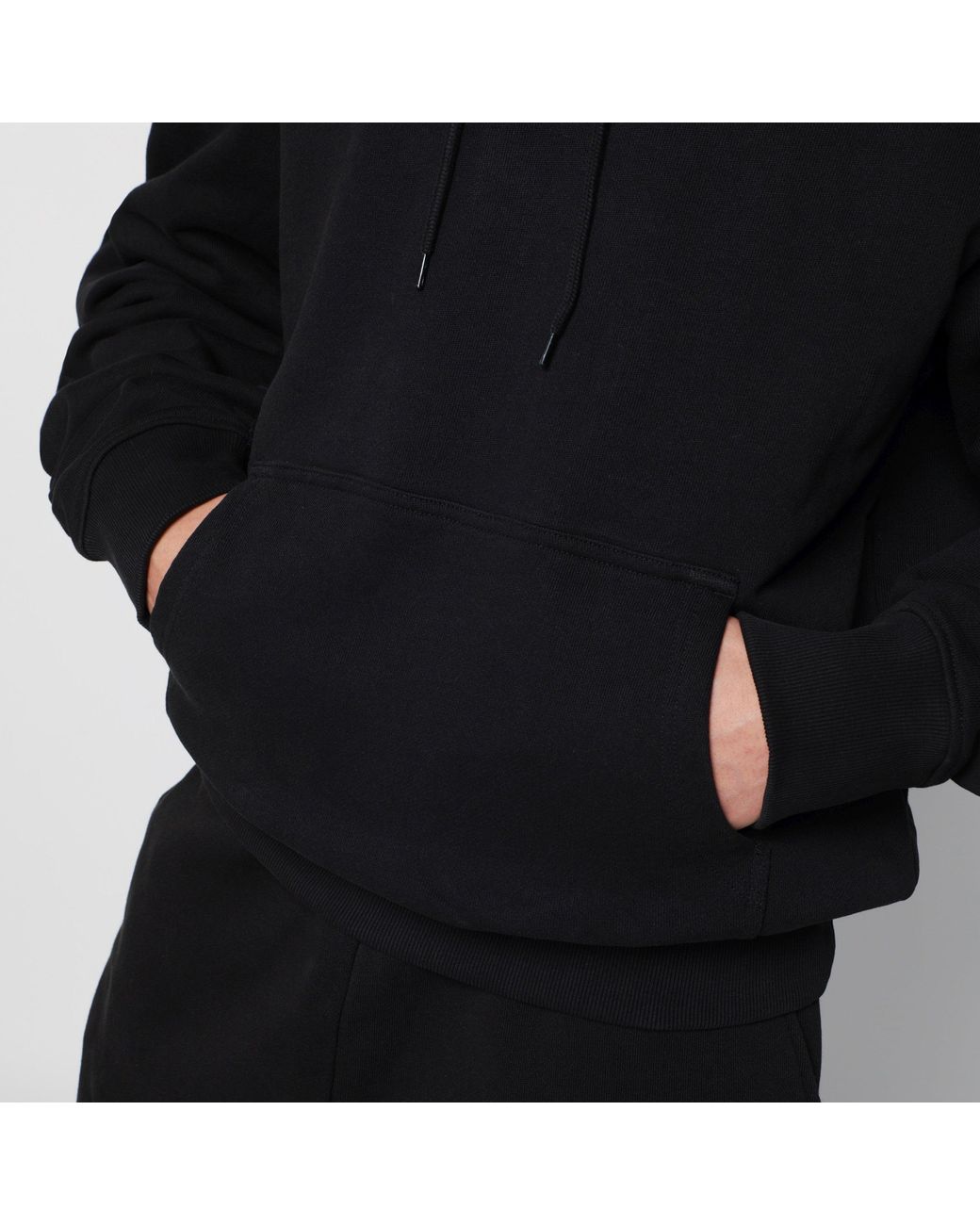 Entire studios Black Standard Hood Hoodie for men