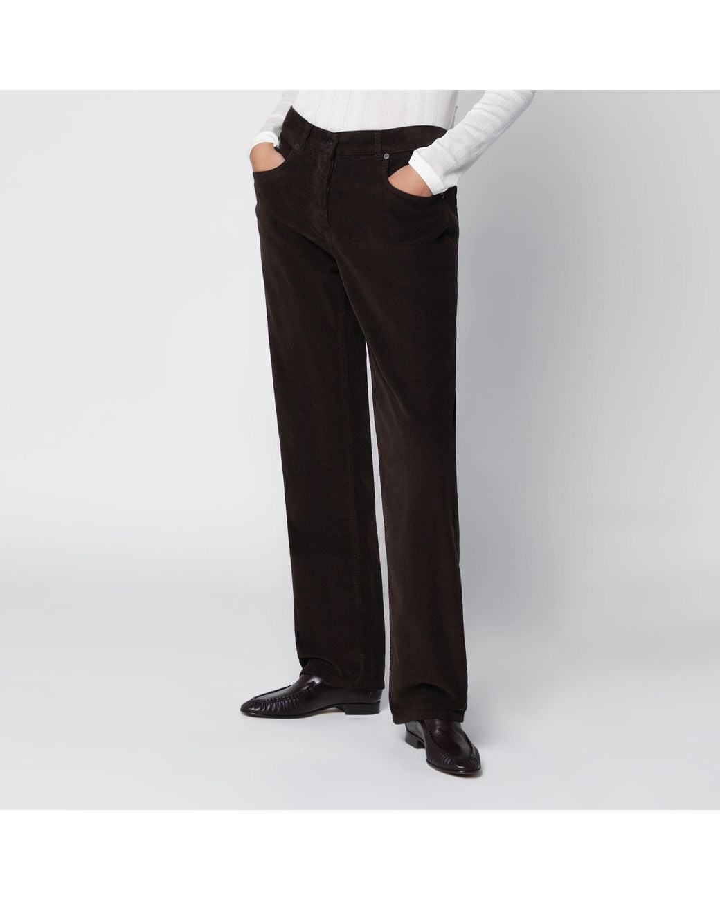The Row Black Frava Trousers