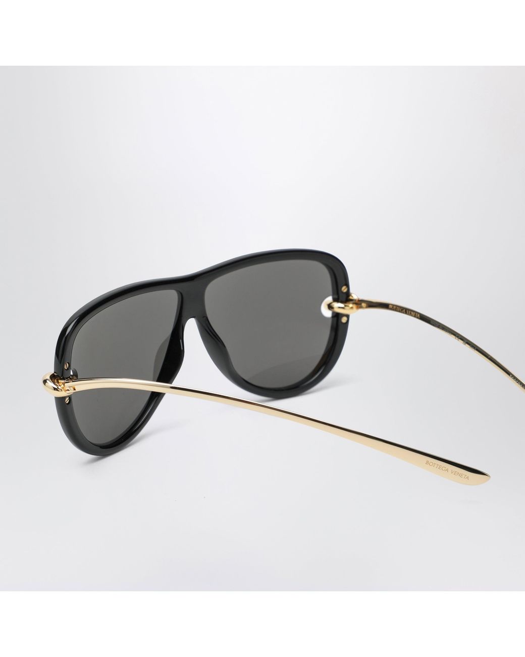 Bottega Veneta Gray Knot Aviator Sunglasses