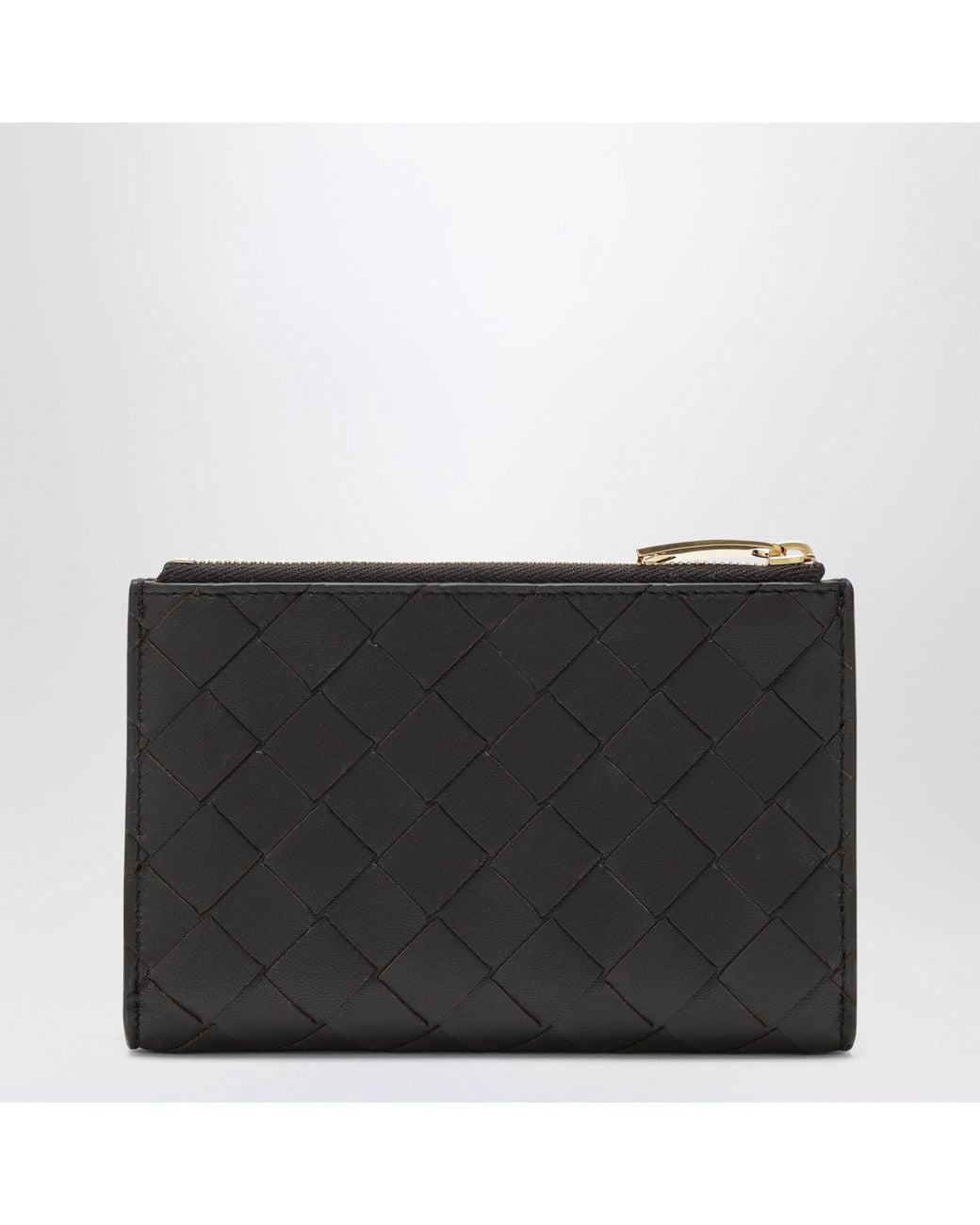 Bottega Veneta Black Fondant Medium Bi-Fold Wallet