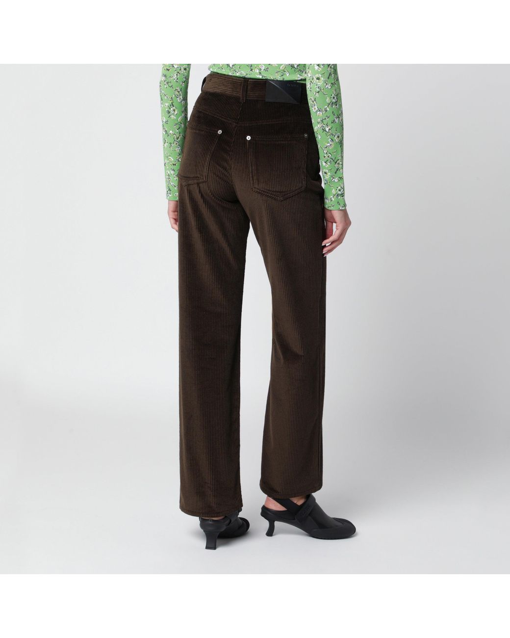 Loewe Black Cotton Corduroy Trousers