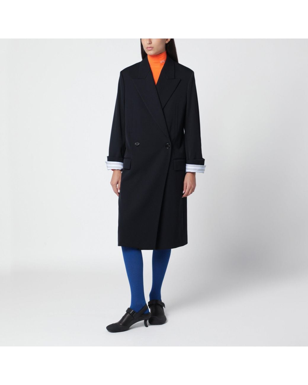 Loewe Black Wool Coat