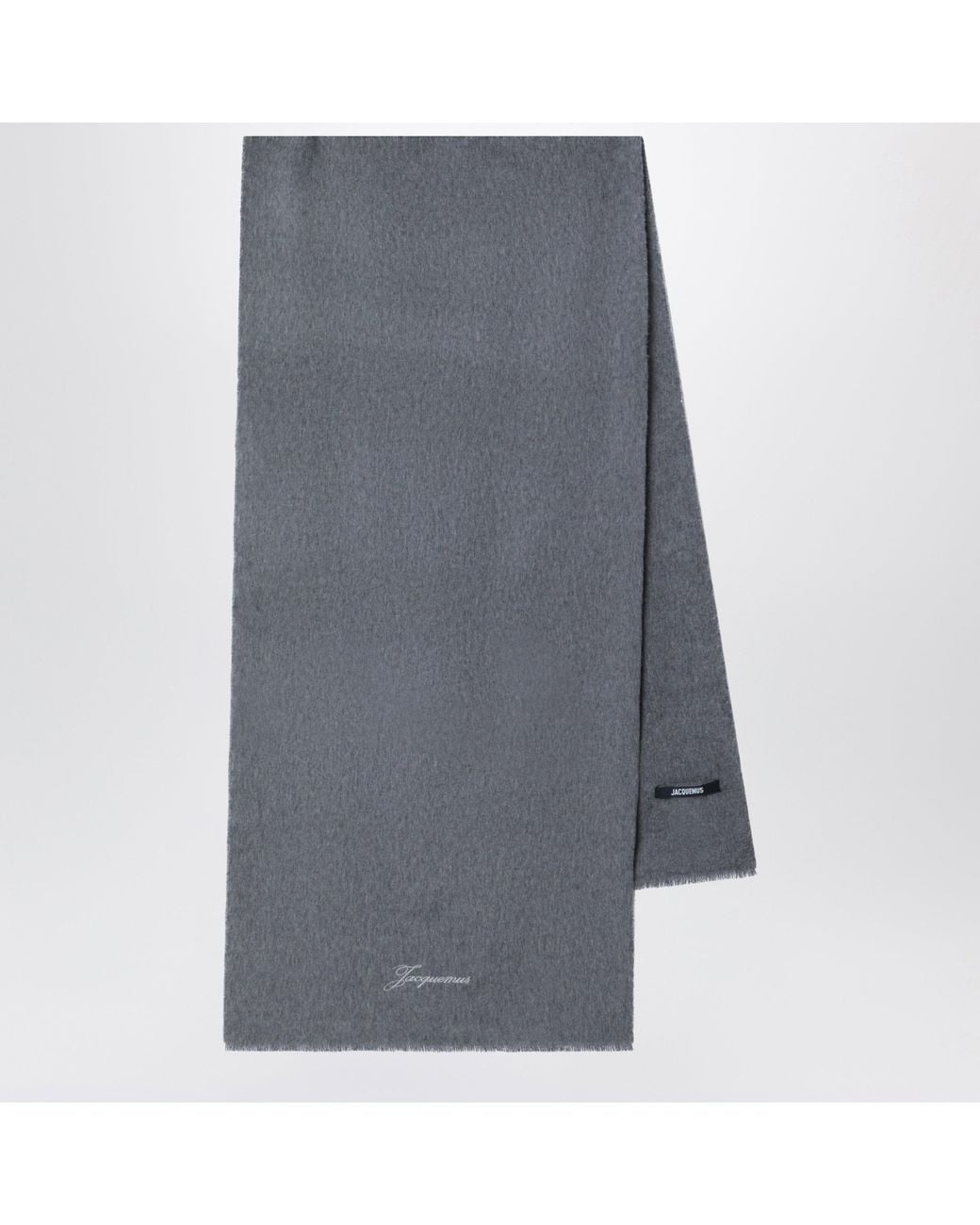 Jacquemus Gray Dark Wool And Cashmere Tailleur Scarf