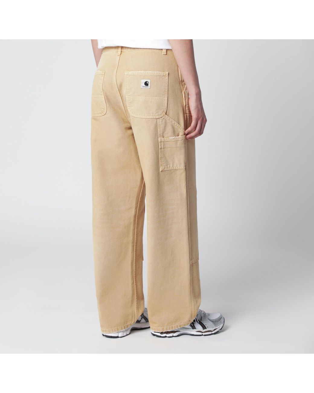 Carhartt Natural Brandon Double Knee Wide-Leg Canvas Pants
