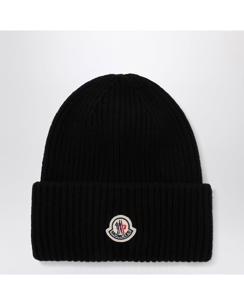 Moncler Black Beanie for men