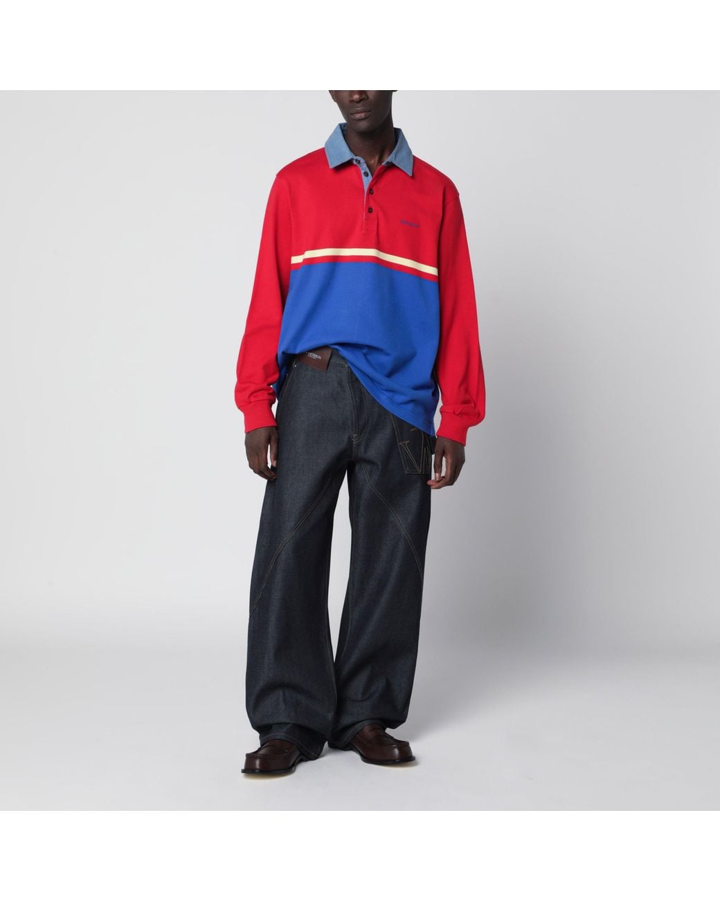 J.W. Anderson Red Rugby Polo Shirt for men