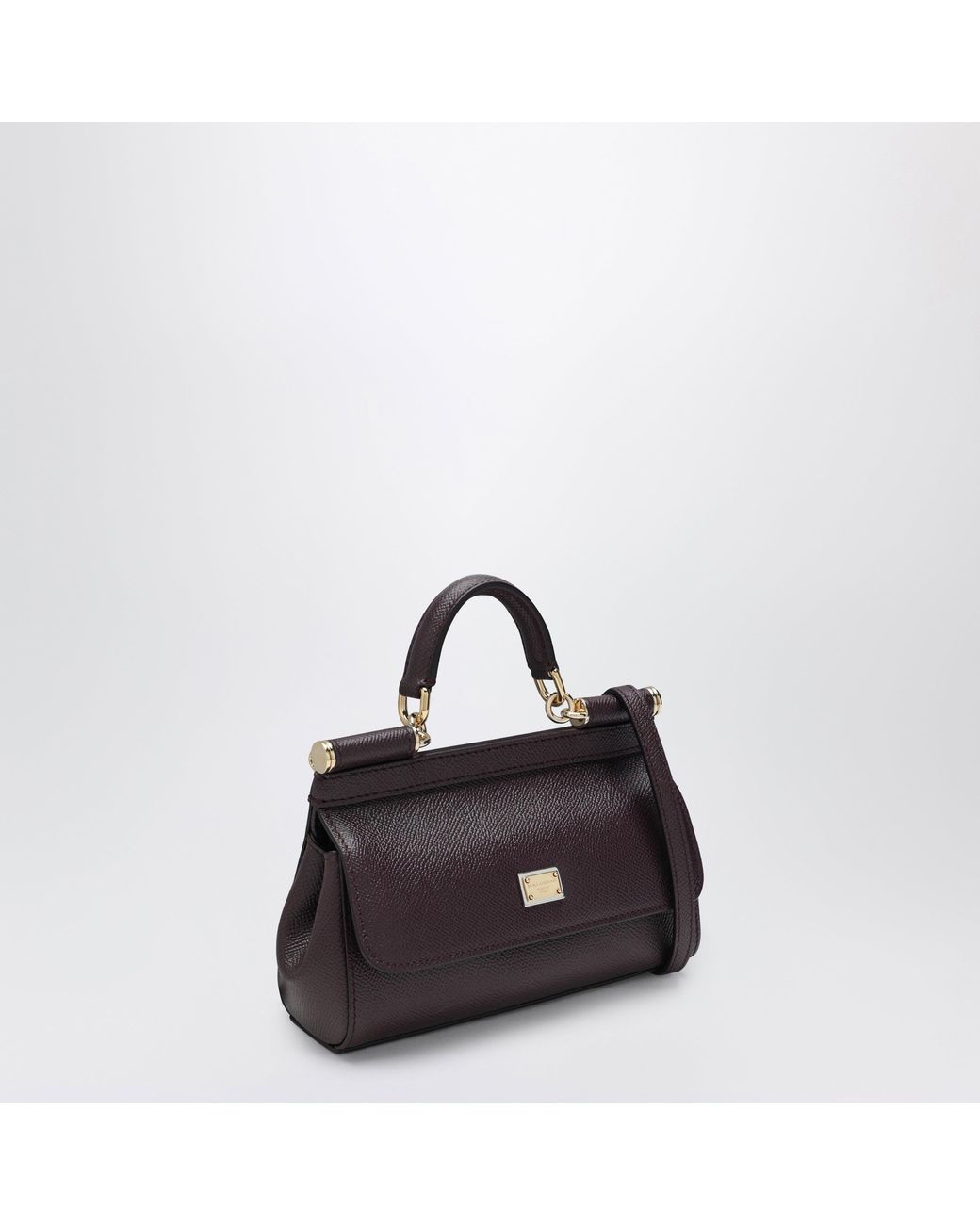 Dolce & Gabbana Black Small Sicily Top-Handle Bag