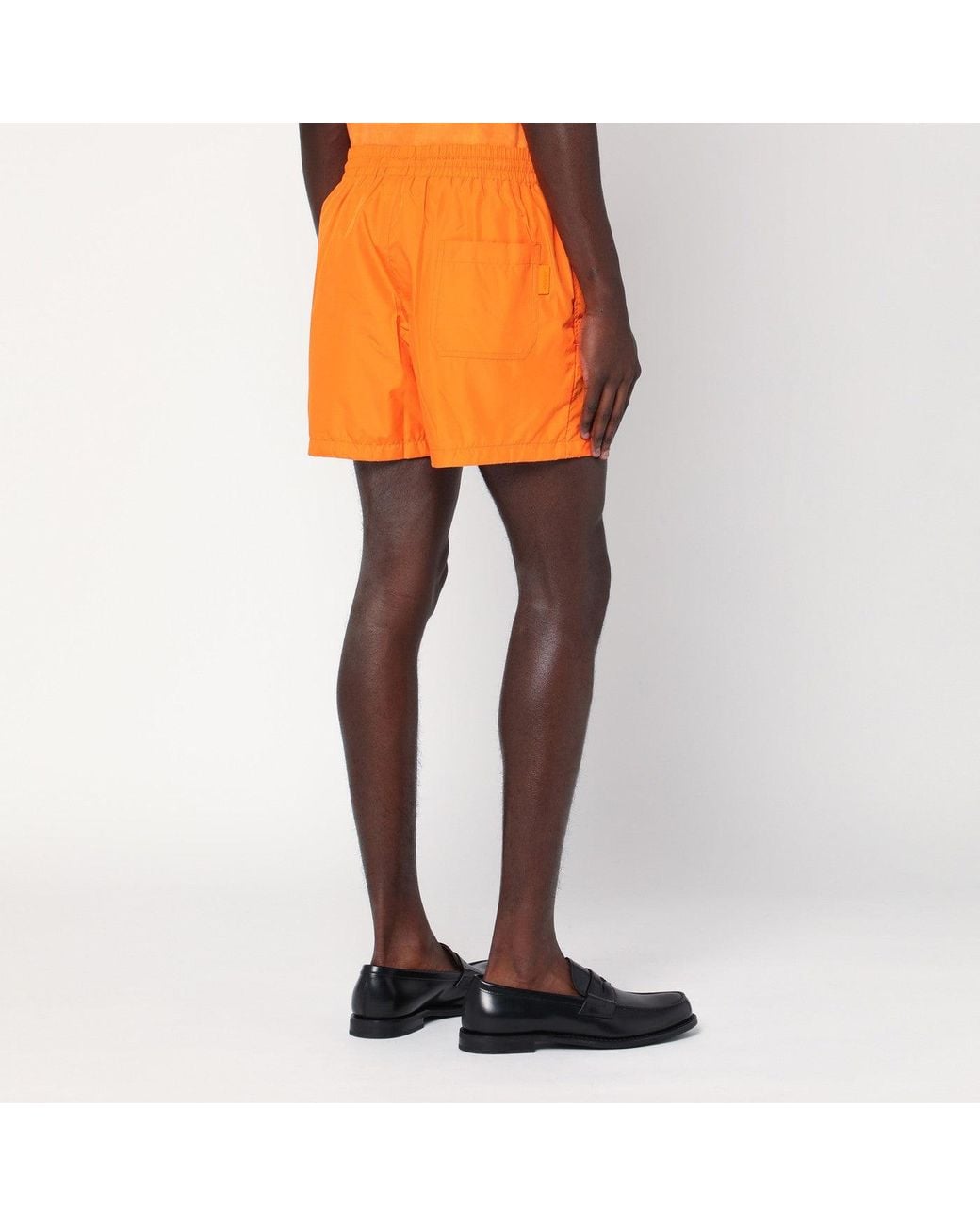 Gucci Orange Swimsuit With Logo for men