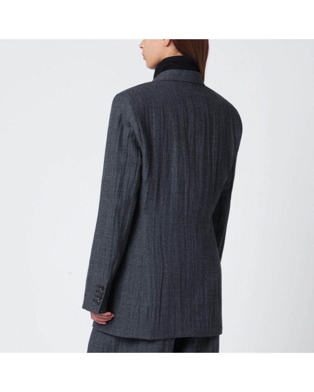Our Legacy Black Wool-Blend Single-Breasted Jacket