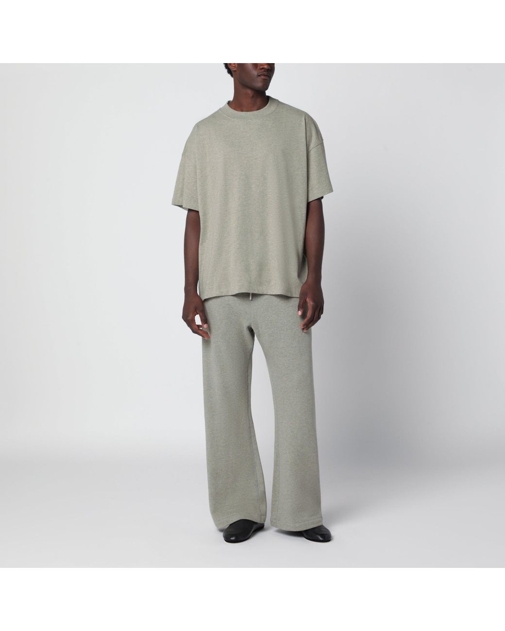 Fear Of God Gray Flare Cotton Jogging Trousers for men
