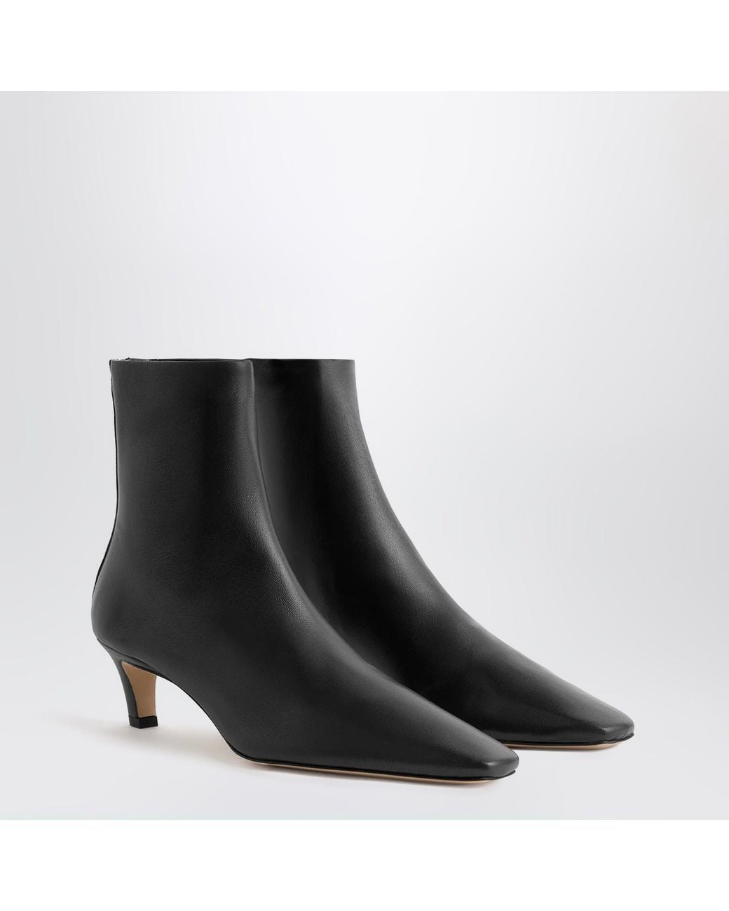 Totême  Black Nappa Boots With Medium Heel
