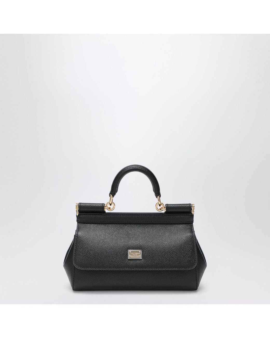 Dolce & Gabbana Black Small Sicily Handbag