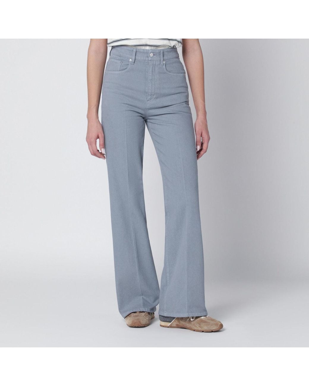 A.P.C. Bluegrey Cotton Trousers