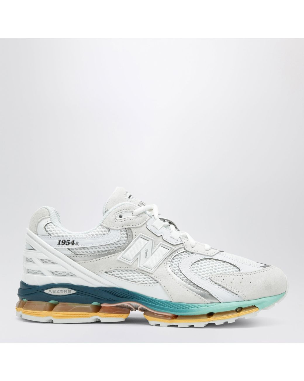 New Balance White And Mint 1954R Sneakers for men