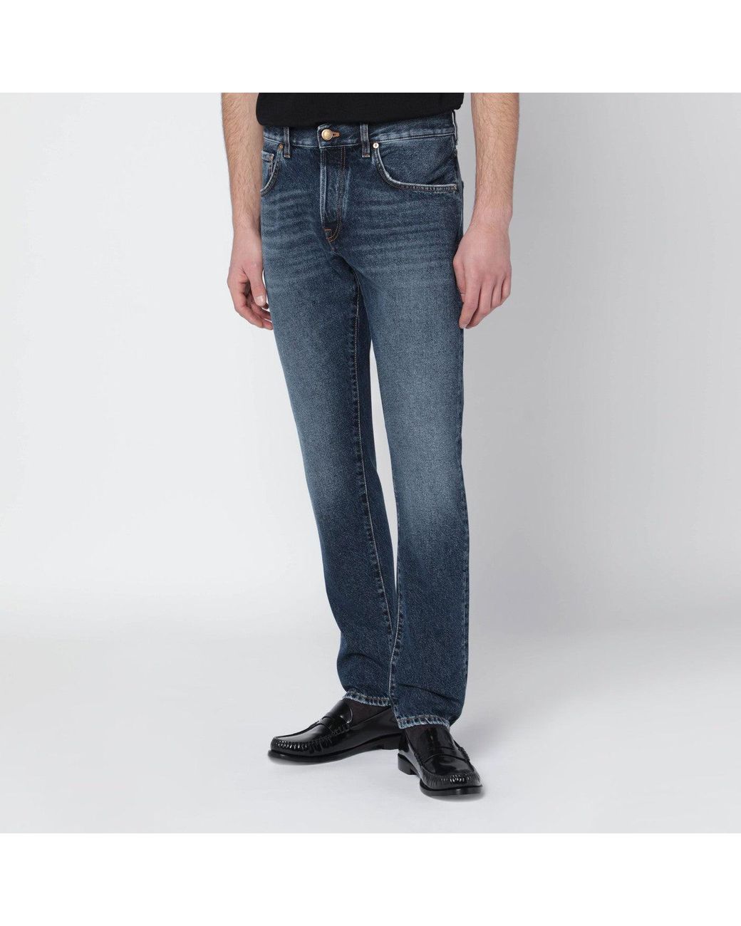 PT Torino Blue Washed Jeans for men
