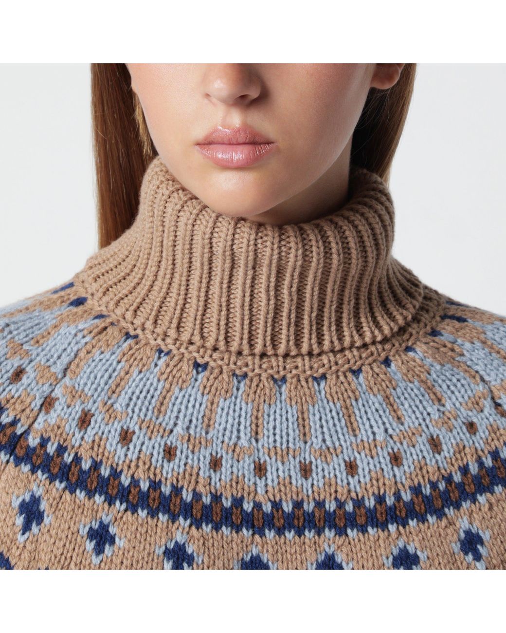 Alanui Brown Sweet Winter And Wool Turtleneck Sweater