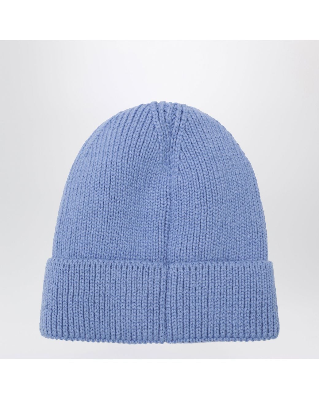 The North Face Blue Beanie With Logo Patch for men