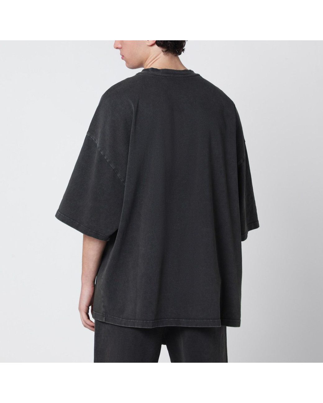 Entire studios Black Washed Boxy T-Shirt for men
