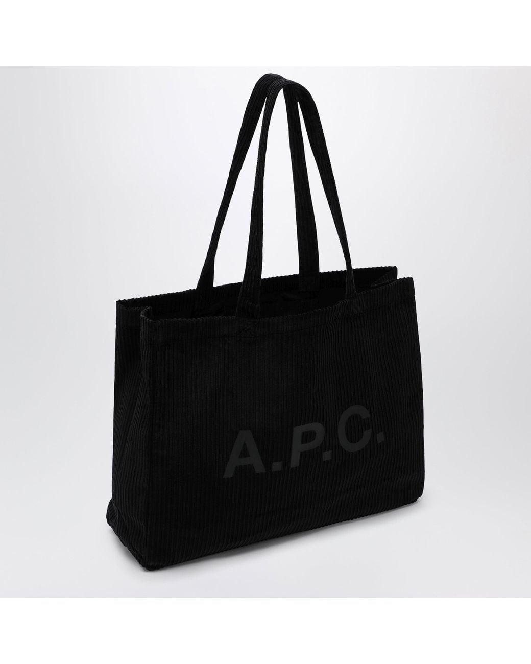 A.P.C. Black Lou Large Tote Bag