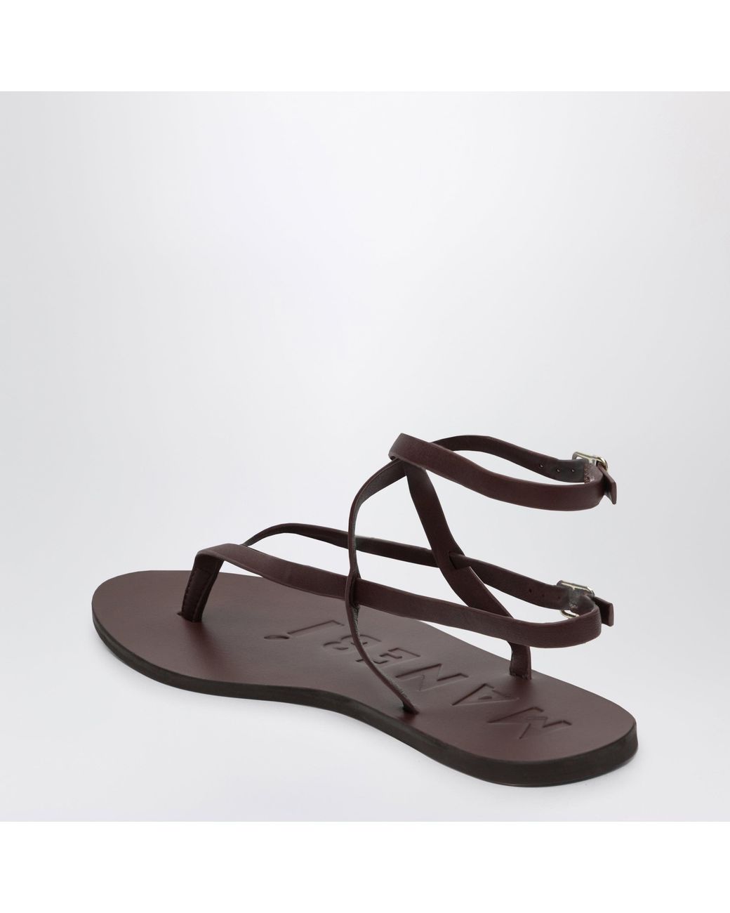 Manebí Brown Thong Sandals