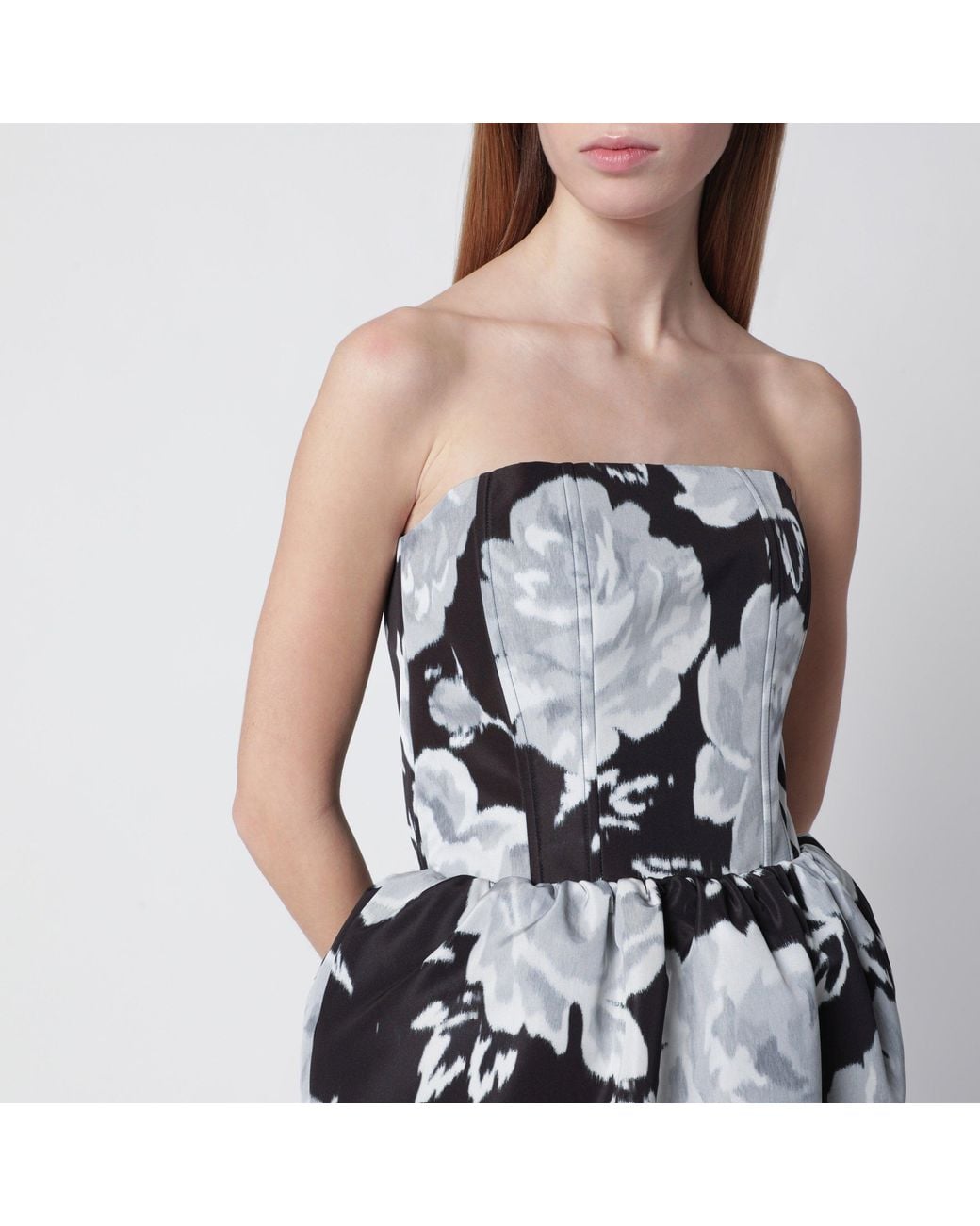 Patou Multicolor Long Bustier Dress