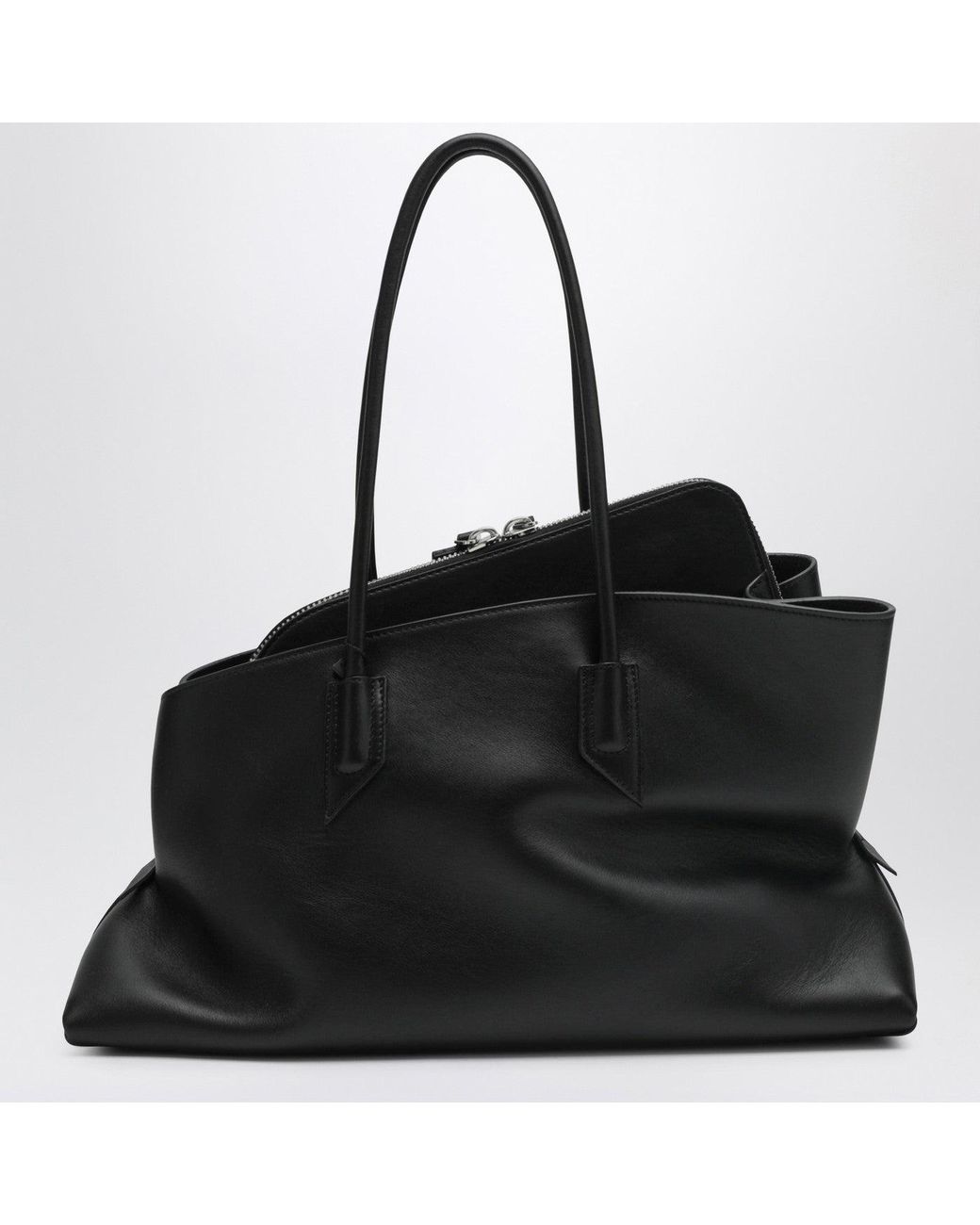 The Attico Black La Passeggiata Medium Bag