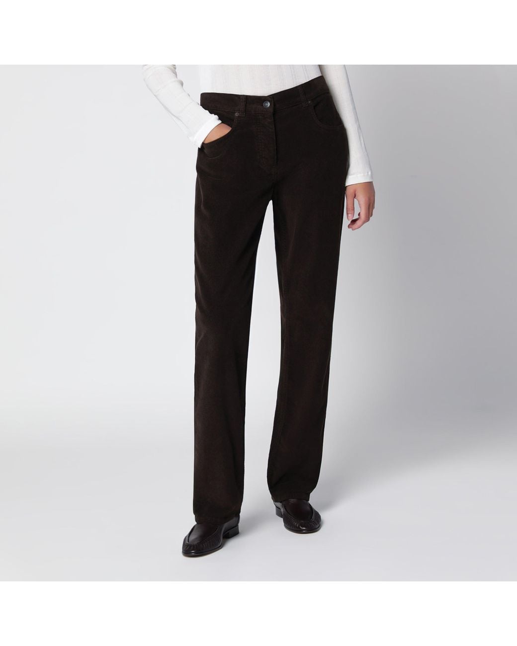 The Row Black Frava Trousers
