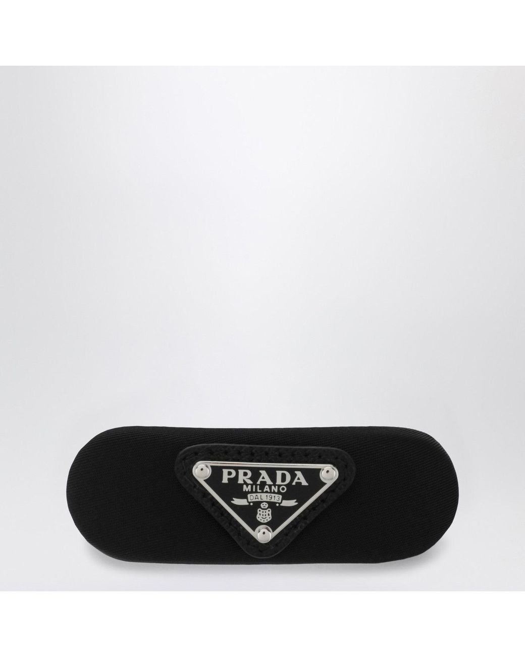 Fermaglio in re-nylon di Prada in Black