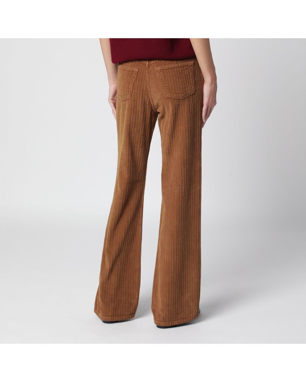 Alexandra Golovanoff Brown France Havane 21 Corduroy Trousers