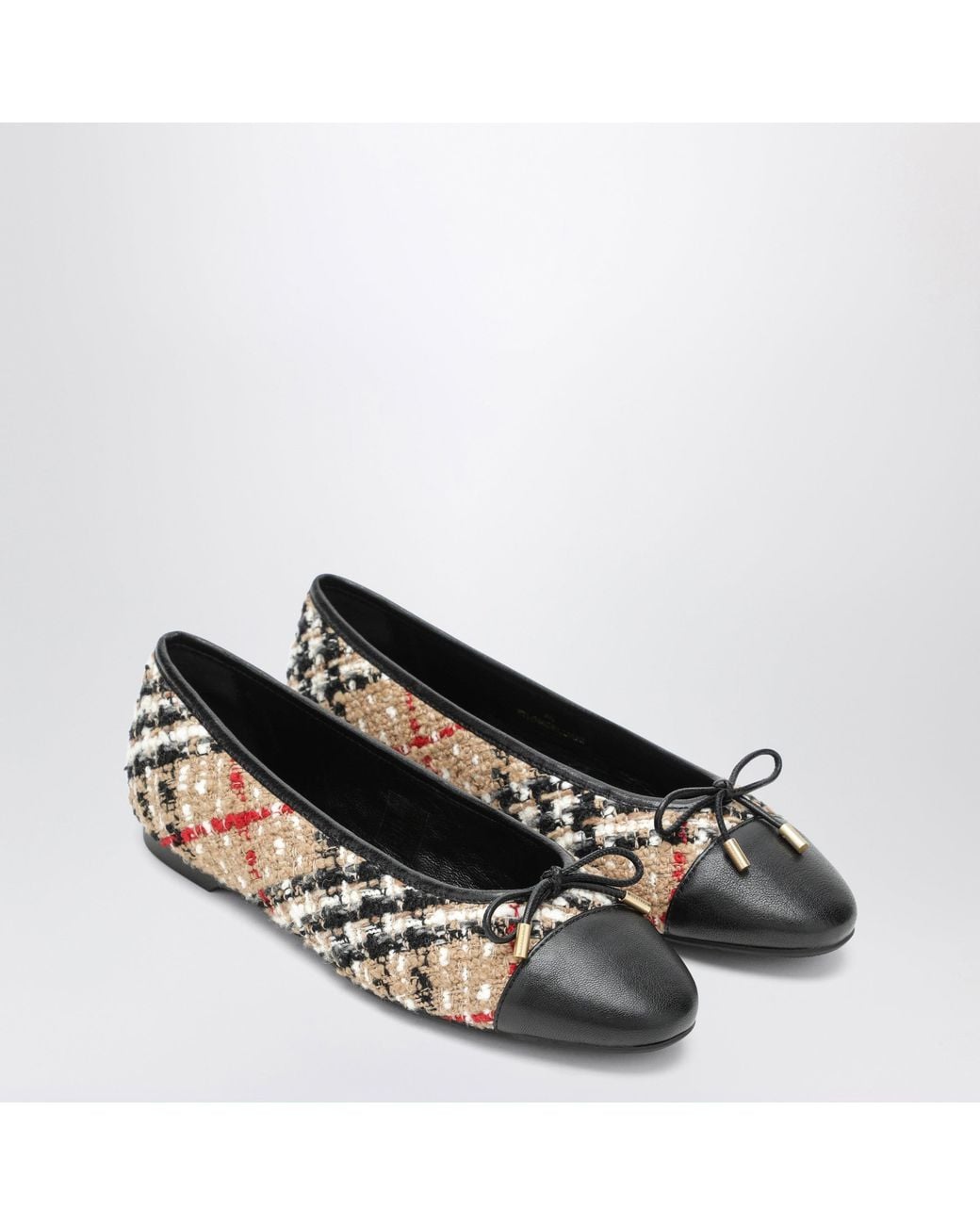 Burberry Natural Highgate Ballet Flats