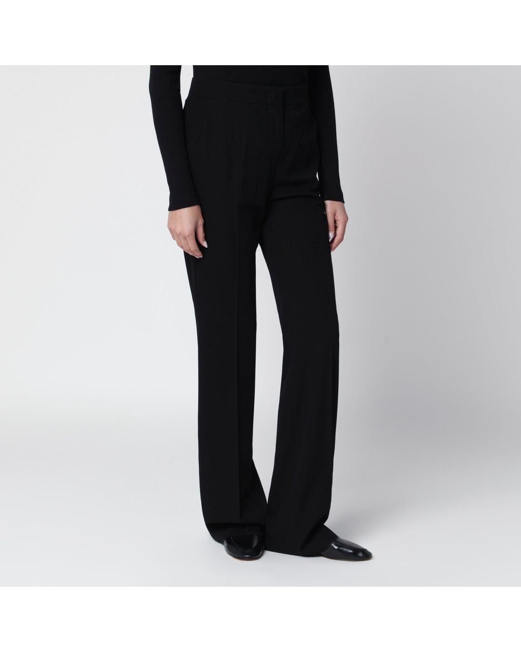 Max Mara Black Palazzo Trousers
