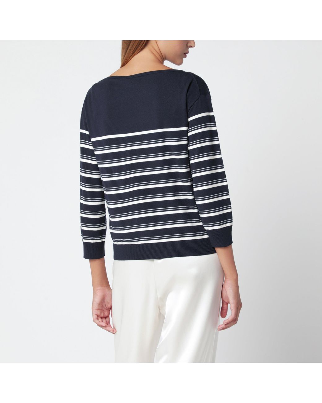 Weekend by Maxmara Blue And Striped Sweater