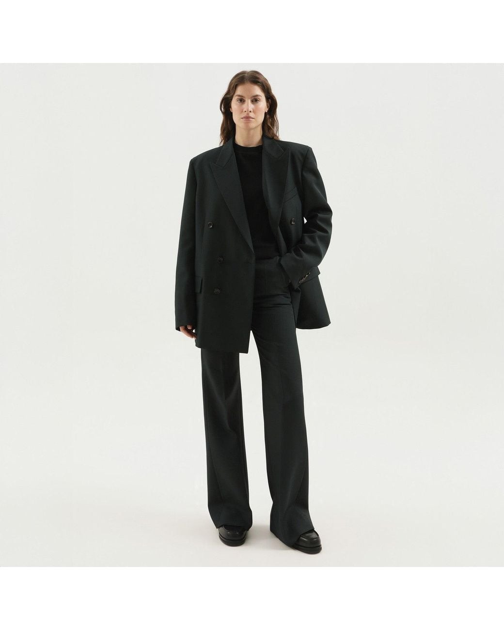 1989 STUDIO Black Dark Double Breasted Blazer
