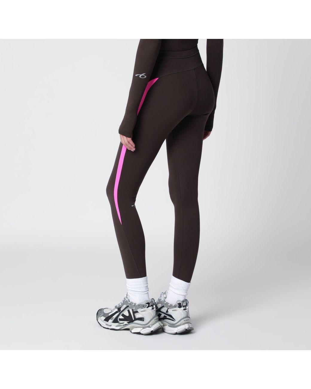 Balenciaga Brown Techwear Leggings