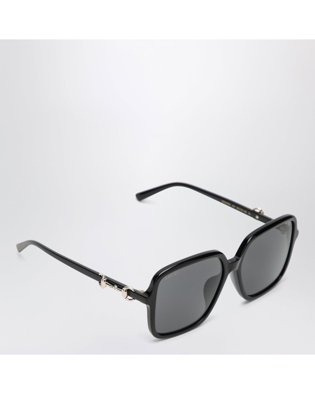Gucci Gray Butterfly Sunglasses With Horsebit Detail